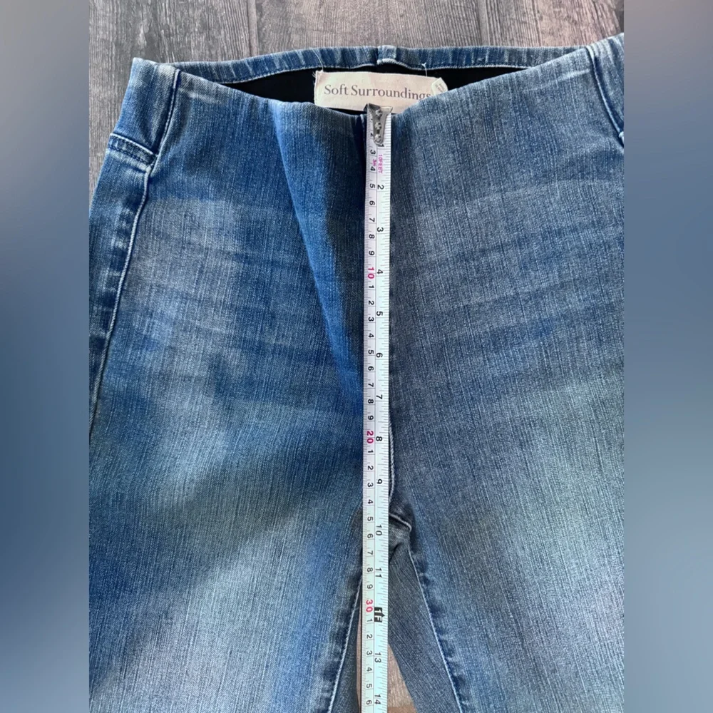 Soft Surroundings Pull On Flare Jeans Comfort Waist Denim Size XS Stretch‎ - Picture 7 of 7